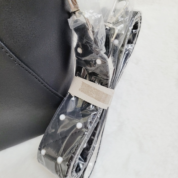 Catherine Malandrino Black White Satchel Bag *NWT* - Picture 10 of 10